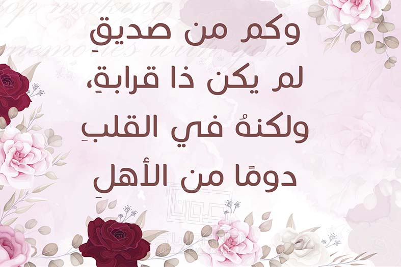عِبارات في الصداقة