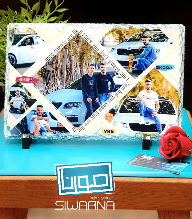 تصميم رائع على الحجر للأصدقاء
